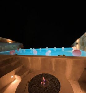 Festive night during summer at Estia Ionian Villas in Paleros